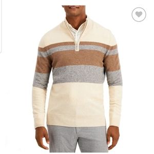 Tasso Elba Men's shirt with zipper.